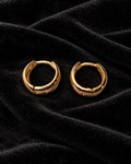 ZILURA Everyday Gold Huggie Hoops - gold-tone artificial earrings